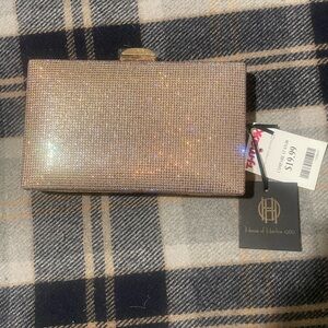 House of Harlow 1960 Sparkling Gold Wristlet